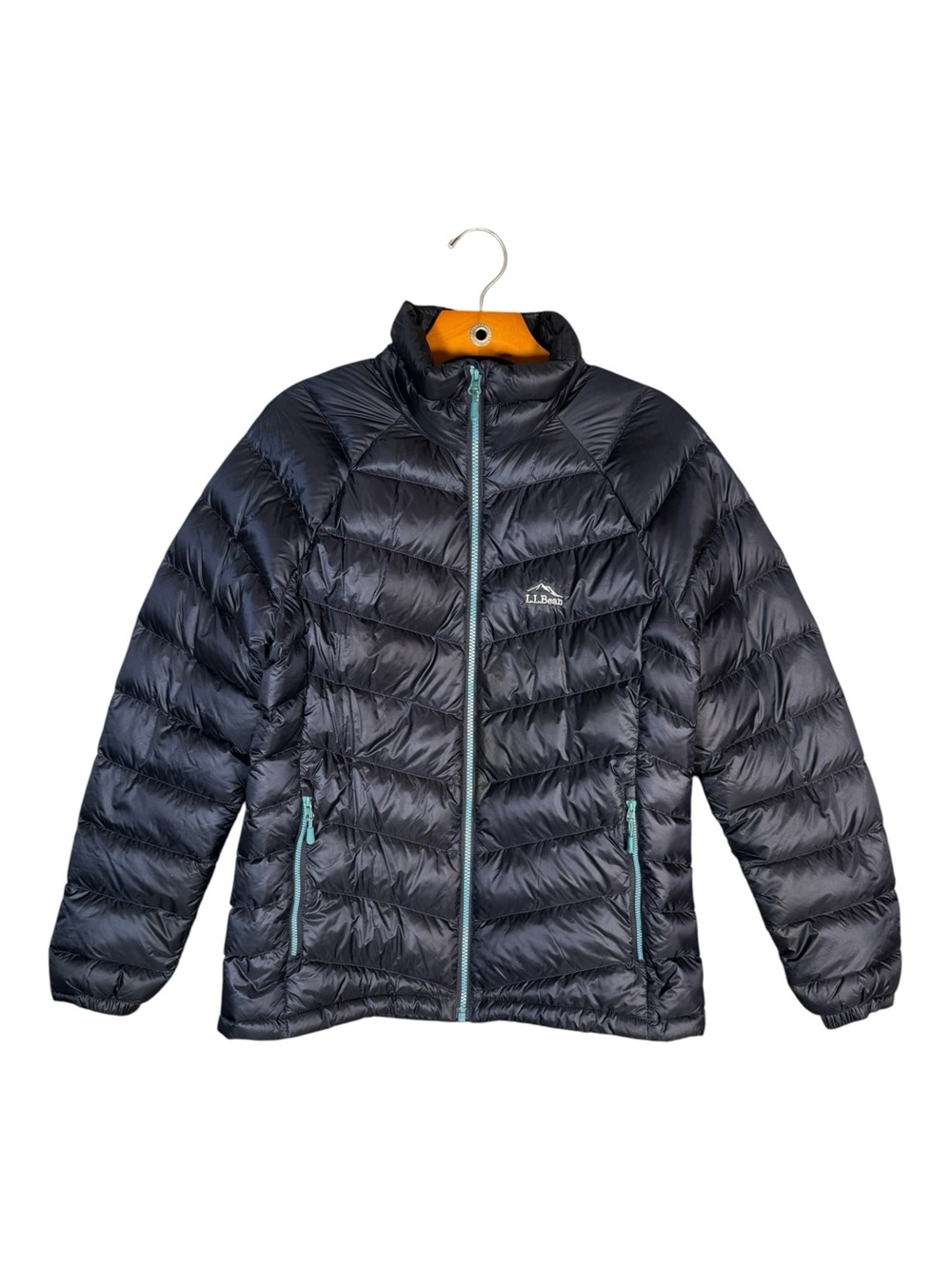 LL Bean Women's Ultralight 850 Fill Power Down Puffer Jacket Navy S